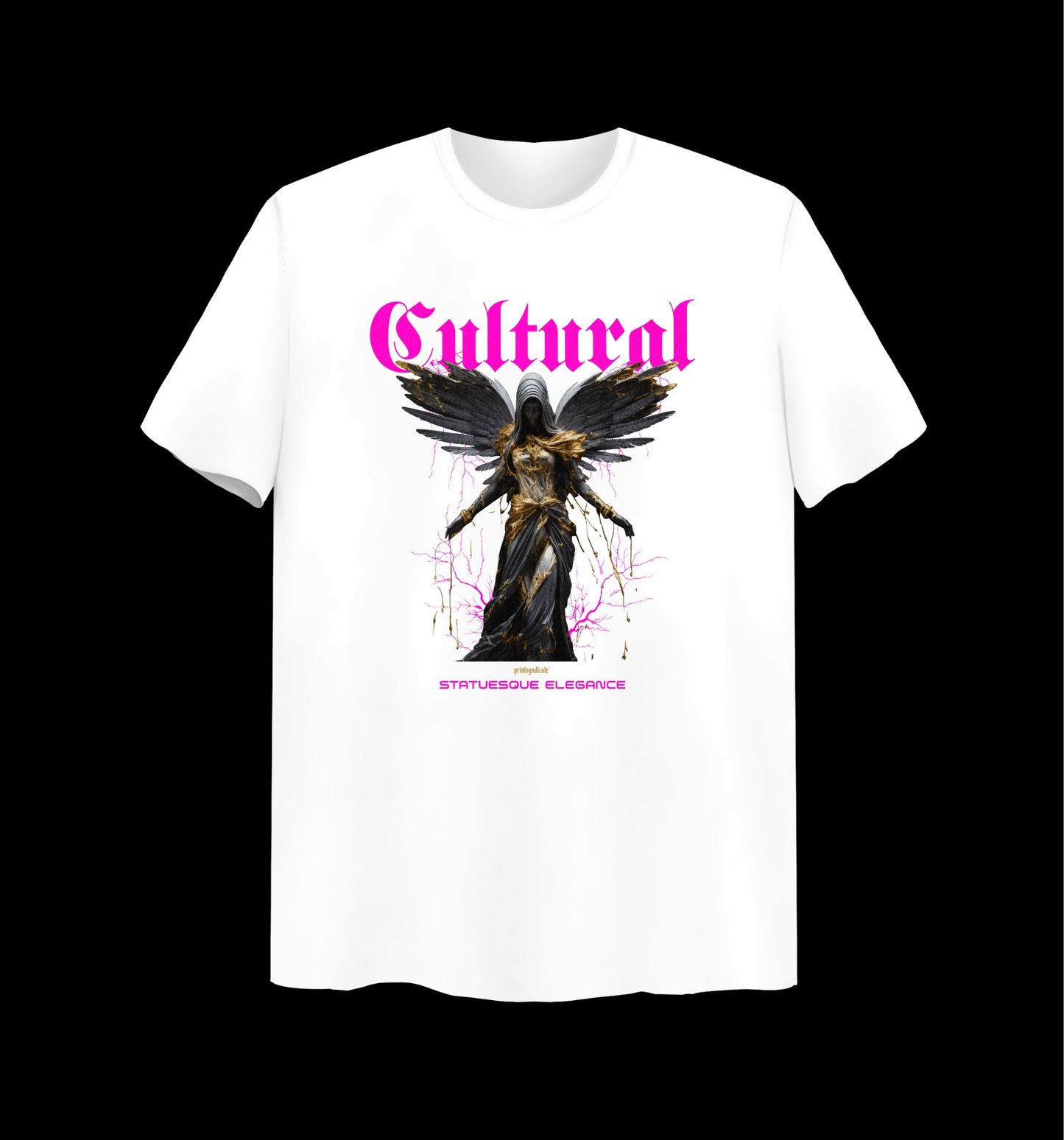 Weißes T-Shirt mit Cultural Design