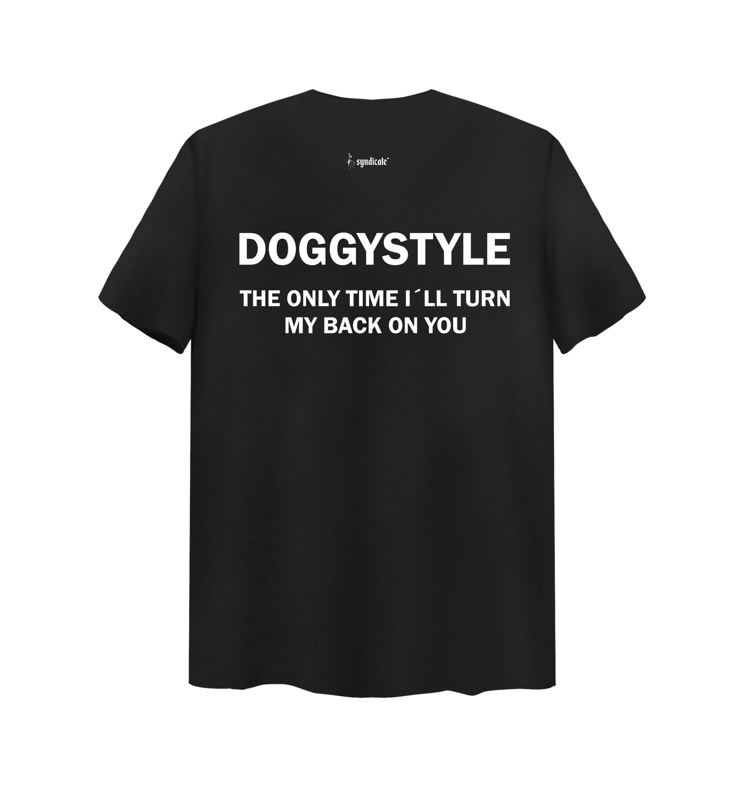 Schwarzes T-Shirt mit DOGGYSTYLE Design