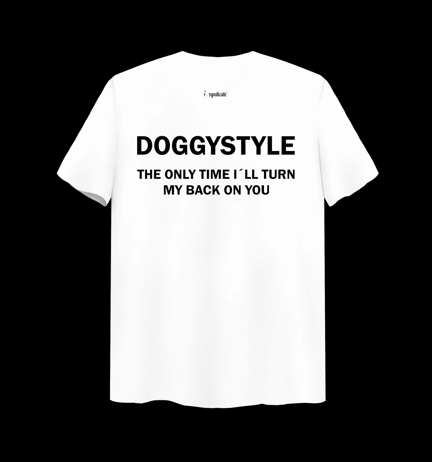 Schwarzes T-Shirt mit DOGGYSTYLE Design