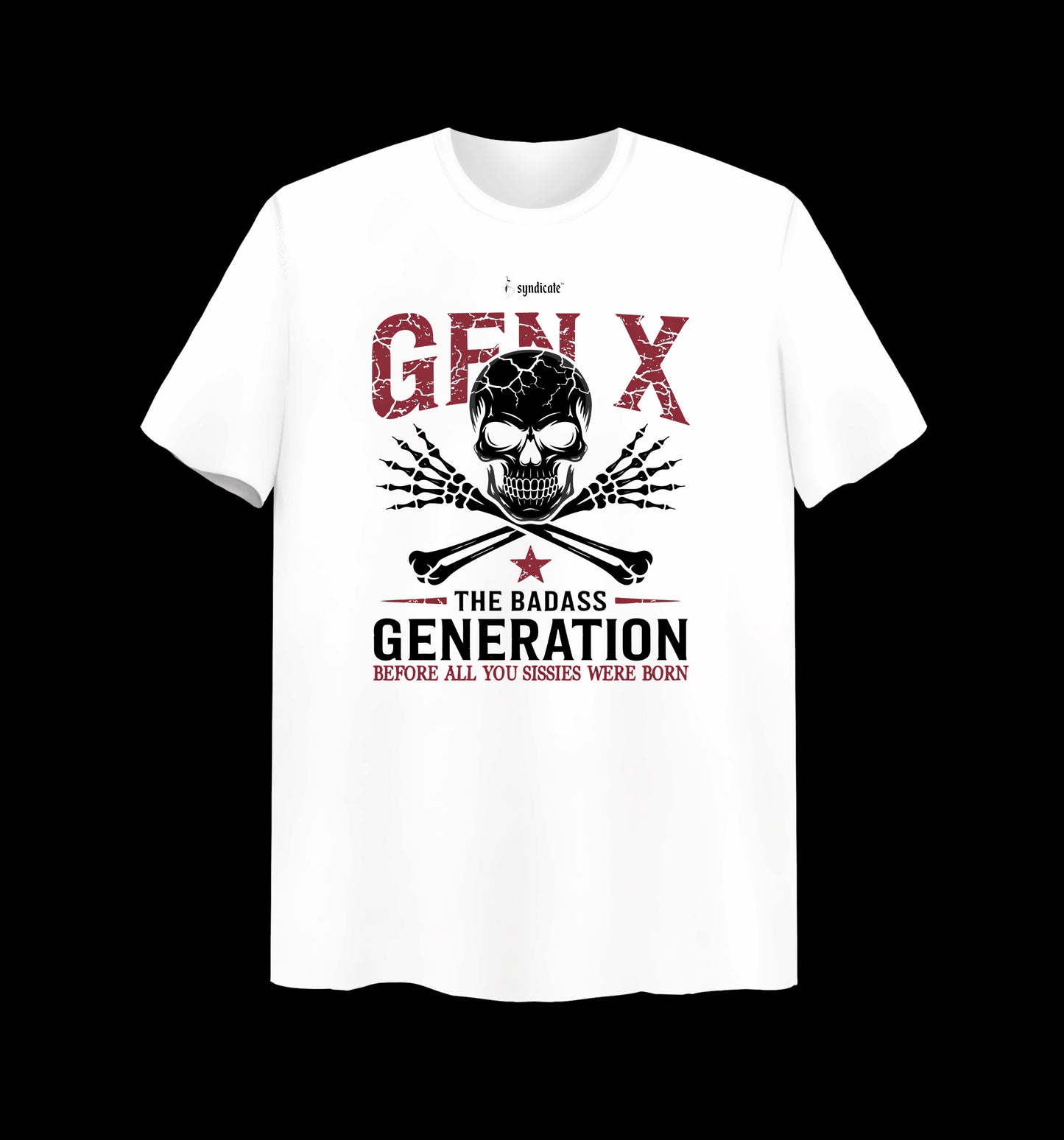 Weißes T-Shirt mit GEN X Design