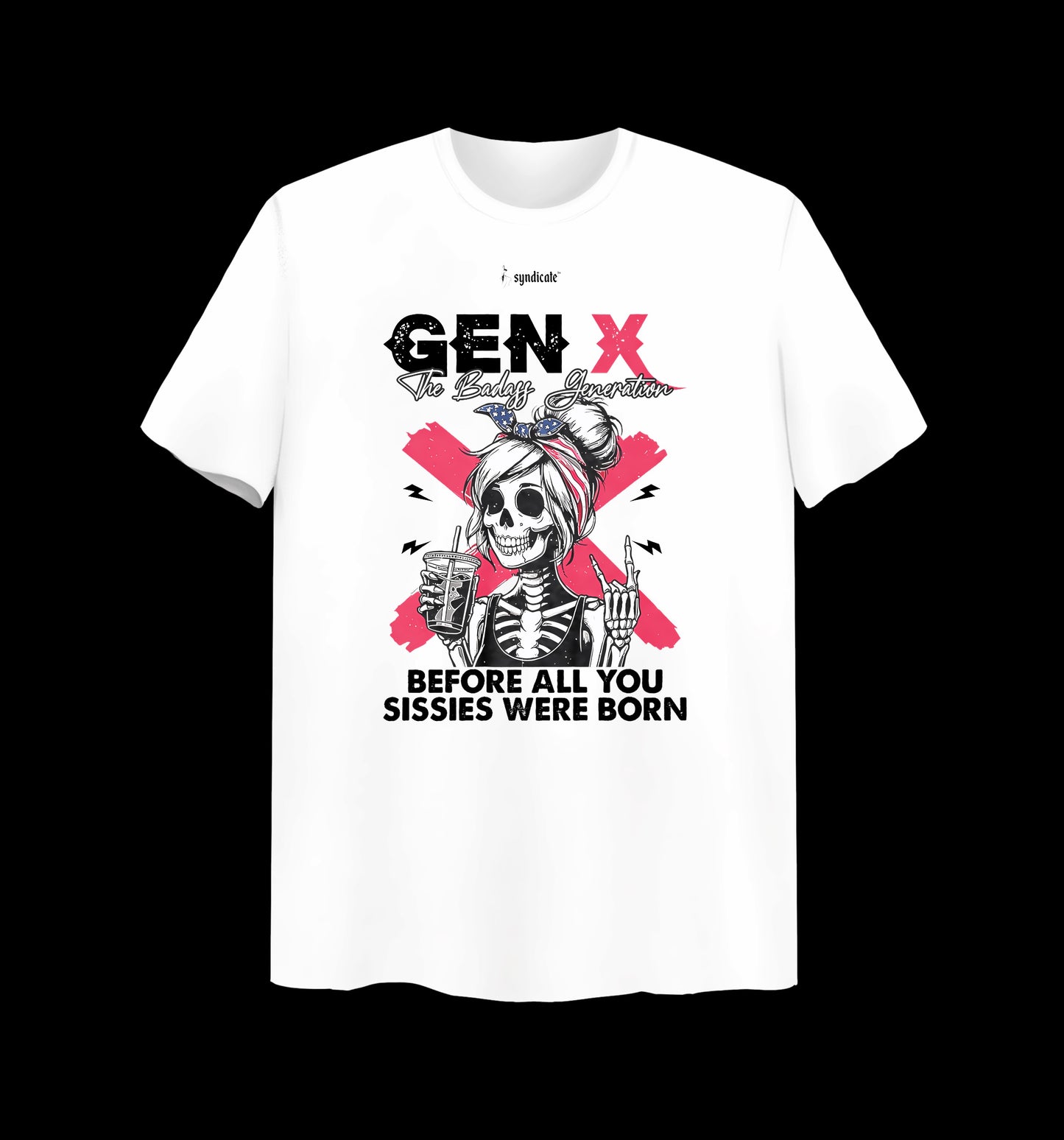 Weißes T-Shirt mit GEN X Design