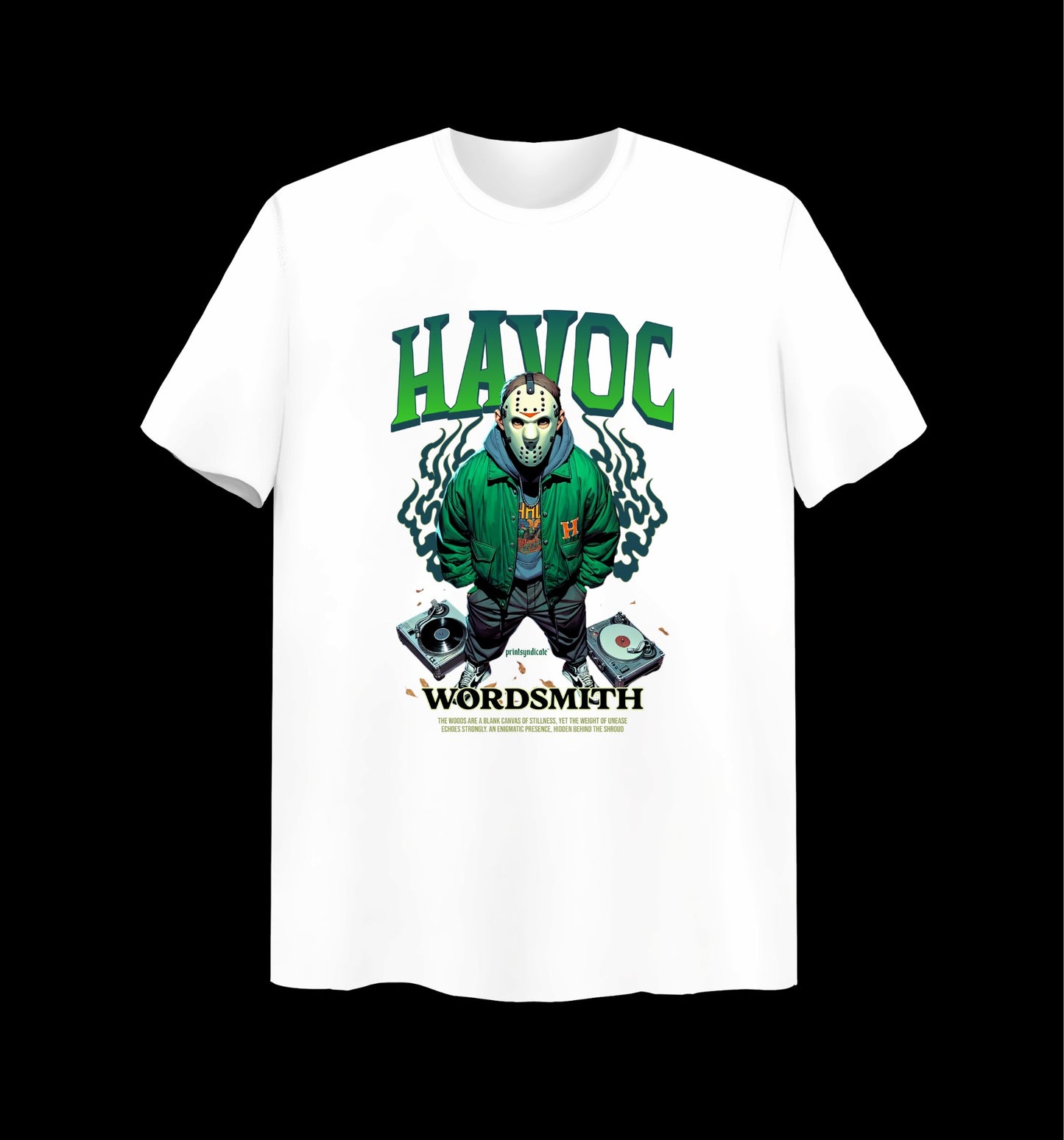 Weißes T-Shirt mit Havoc Design