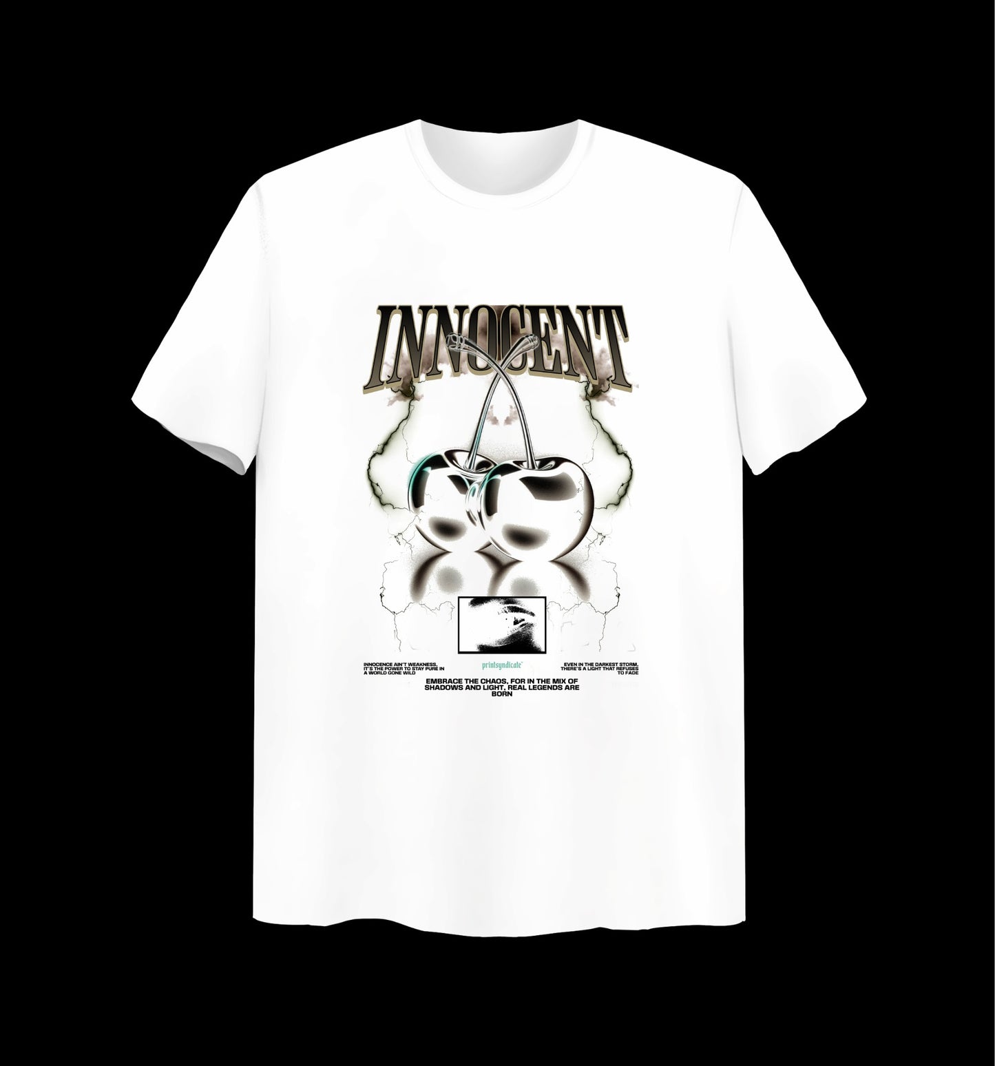 Weißes T-Shirt mit Innocent Design