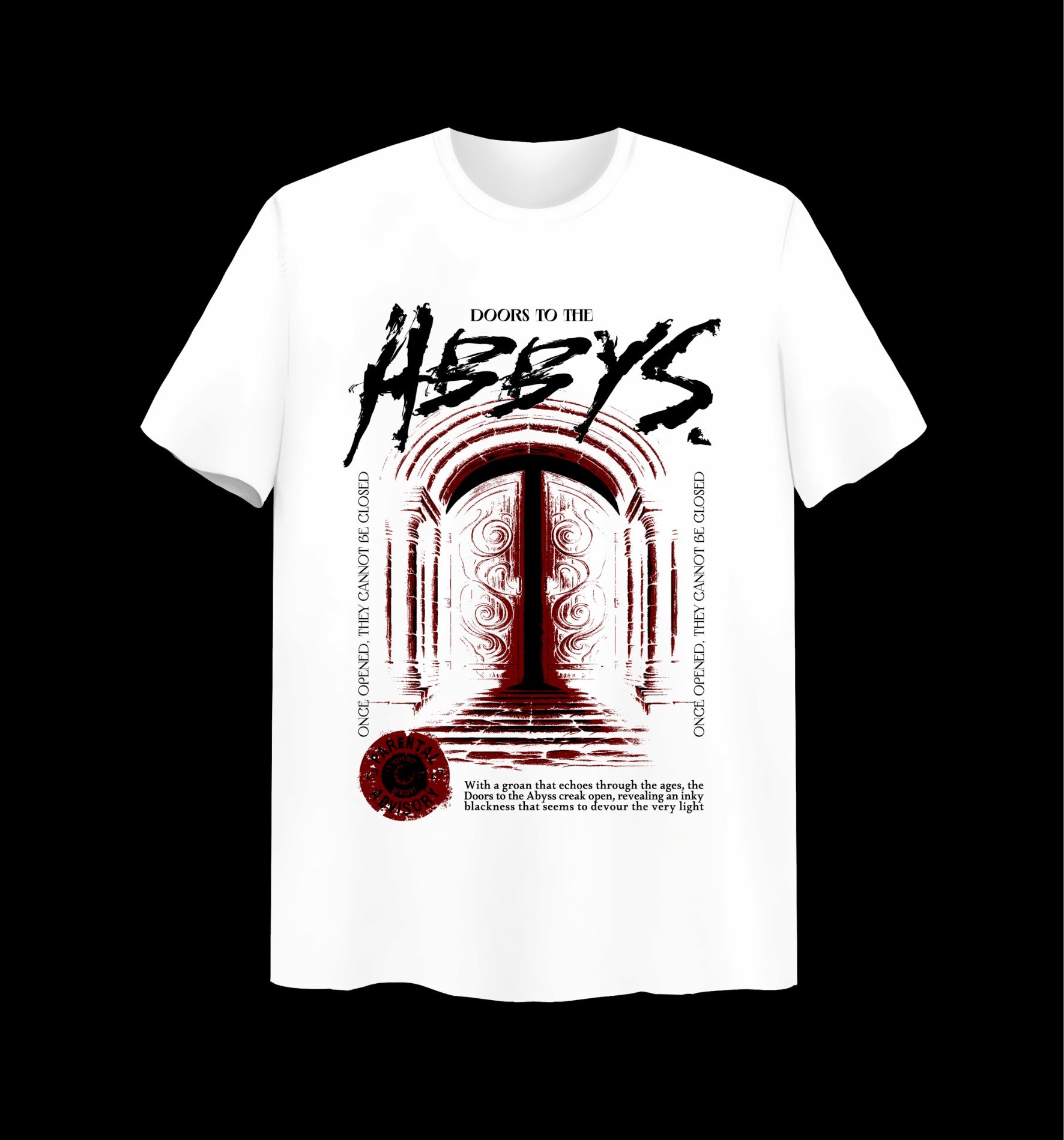 Weißes T-Shirt mit Abbys Design