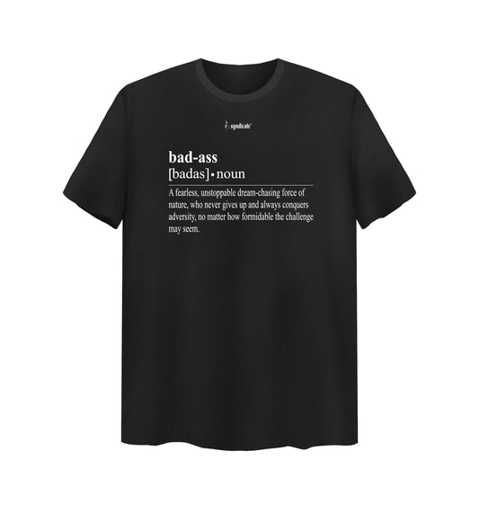 Schwarzes T-Shirt mit BAD ASS Design