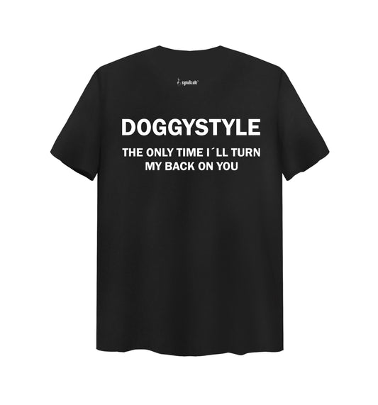 Schwarzes T-Shirt mit DOGGYSTYLE Design