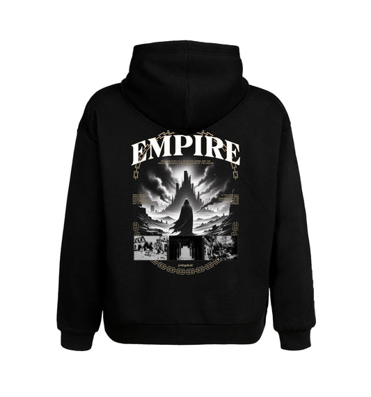 Schwarzer Hoodie mit Empire Design