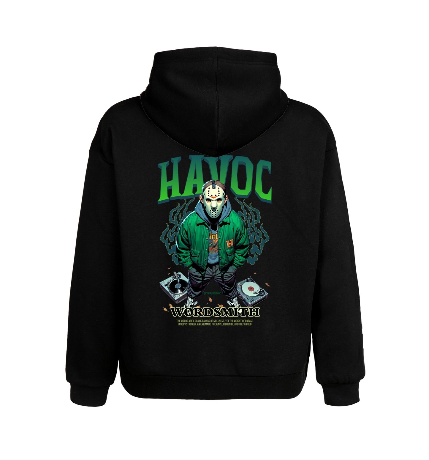 Schwarzer Hoodie mit Havoc Design