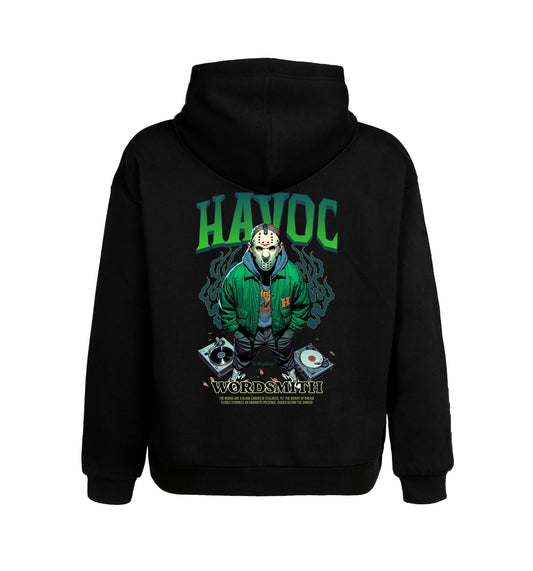 Schwarzer Hoodie mit Havoc Design