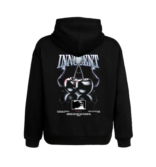 Schwarzer Hoodie mit Innocent Design