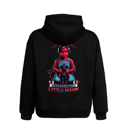 Schwarzer Hoodie mit Little Demon Design