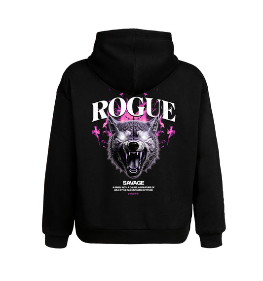 Schwarzer Hoodie mit Rogue Design