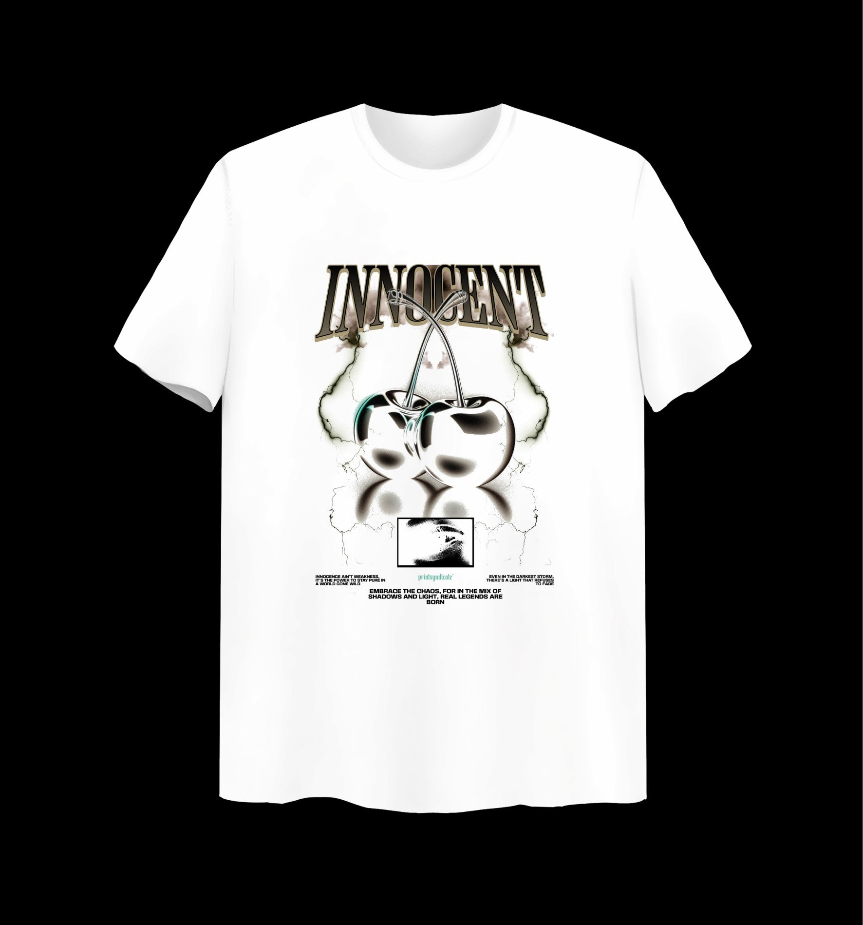 Weißes T-Shirt mit Innocent Design